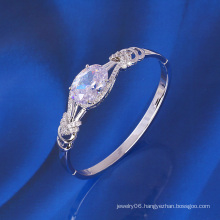 Chinese Wholesale New Xuping Fashion Rhodium Diamond - Plated Bangle